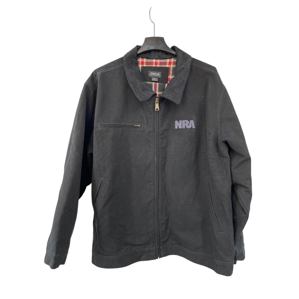 Burk’s Bay NRA Logo Jacket 3XL Flannel Lined Workwear Used - Picture 4 of 16